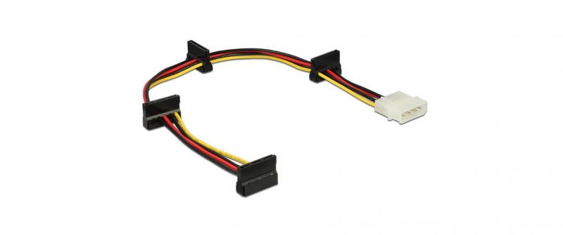 Molex zu 4x SATA Stromadapter