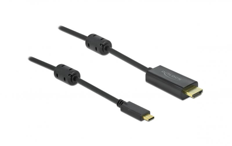 Delock Aktives USB Typ-C HDMI Kabel, 1m