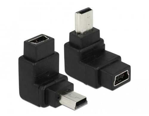 USB Adapter Mini-B zu Mini-B, 90° gewinkelt