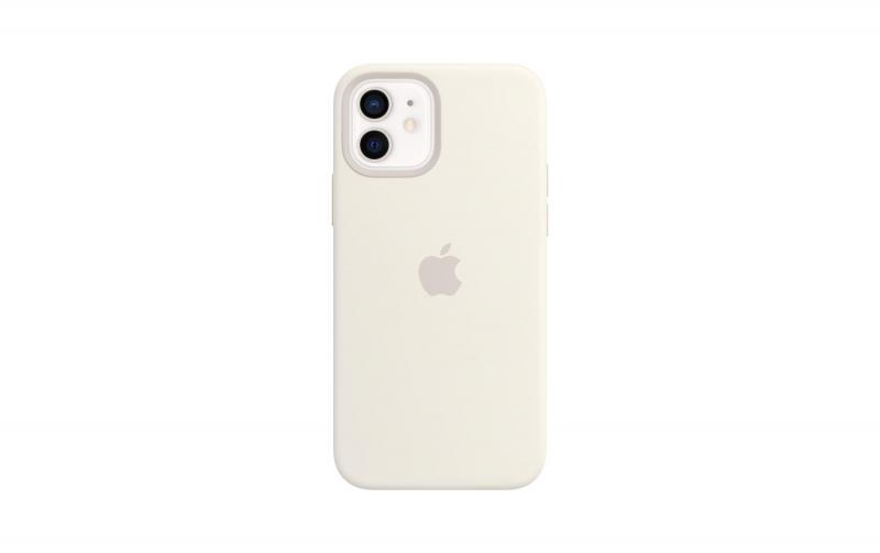 Apple iPhone 12/12 P Silicone Case Mag Whi