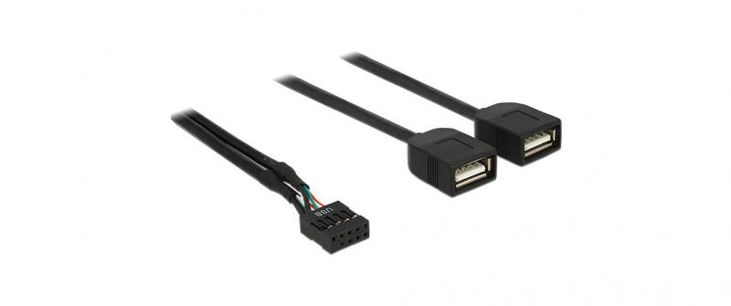 USB2.0 Kabel intern 40cm, Pinheader