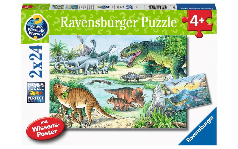Puzzle Saurier und ihre Lebensräume