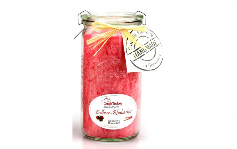 Candle Factory Mini Jumbo Erdbeer-Rhabarer