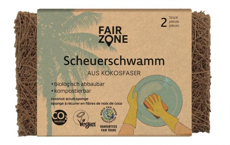 Fair Zone Scheuerschwamm 2 Stück