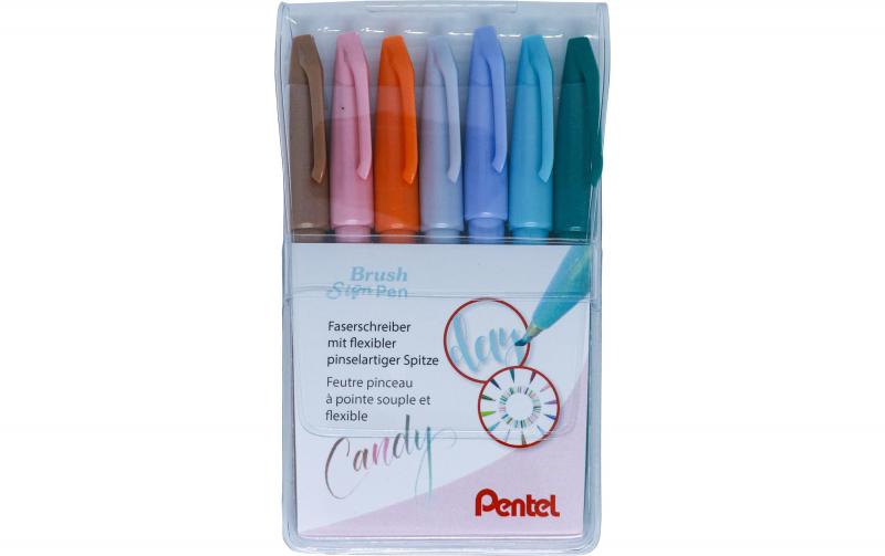Pentel Brush Sign Pen Candy Set
