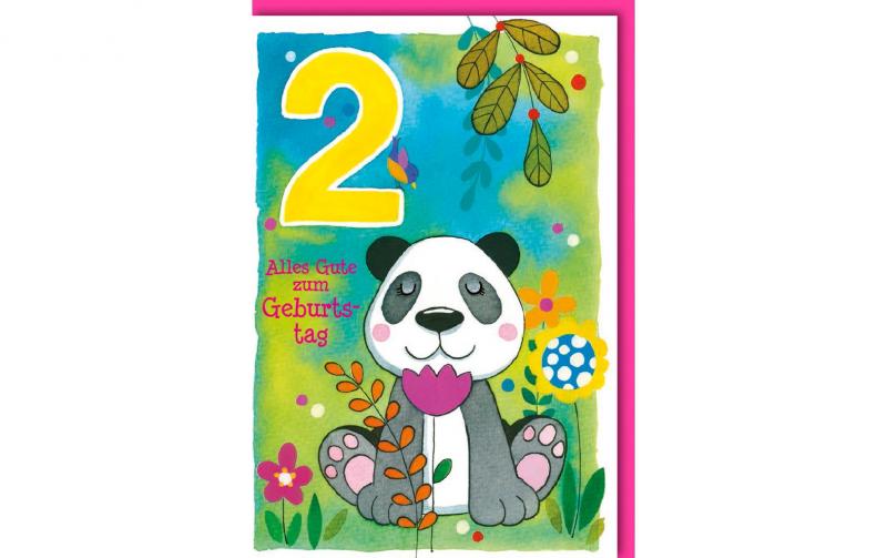 B+C Kindergeburtstagskarte Pandabär