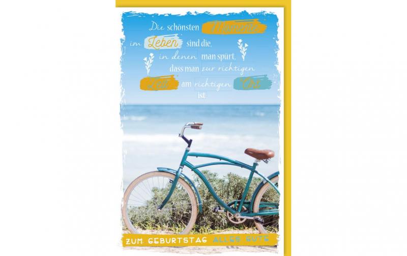 B+C Geburtstagskarte Fahrrad