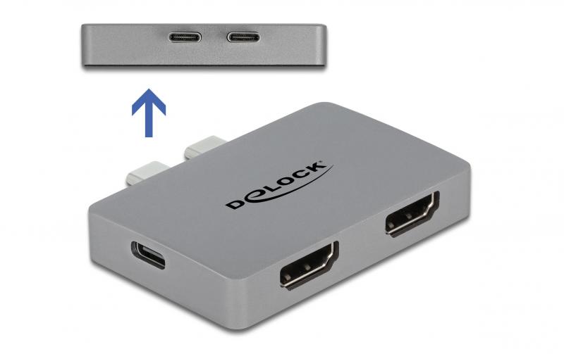 Delock Thunderbolt3 - 2xHDMI 4K60Hz Adapter