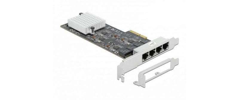 Delock PCI Express-x4 Netzwerkkarte,4x2.5GE