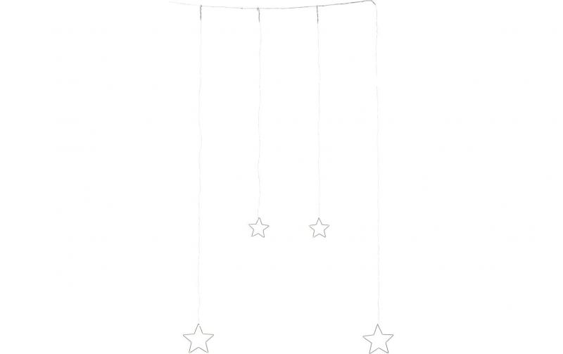 STT Lichterkette Angel Star Curtain S