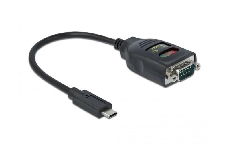 Delock Adapter USB-C-1x Seriell DB9 RS-232