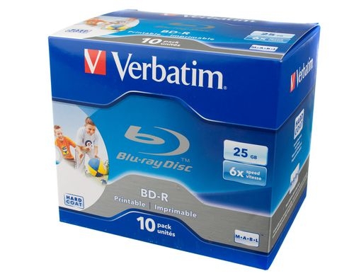 Verbatim BD-R 6x Single Layer 25GB 10-Pck.
