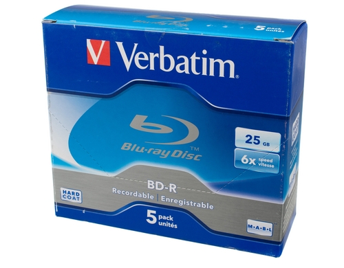 Verbatim BD-R 6x Single Layer 25GB 5-Pck.