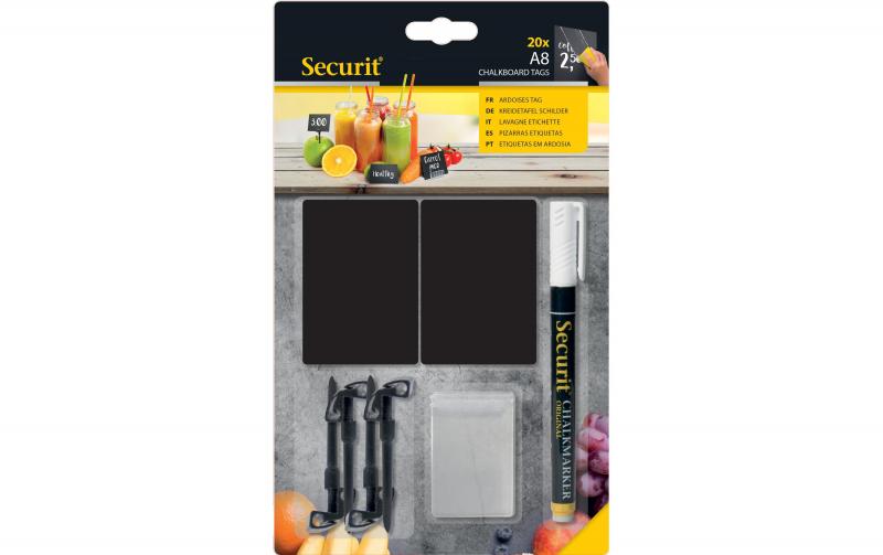 Securit Kreidetafel schwarzA8 Set