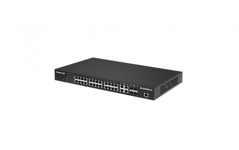 Edimax Pro GS-5424PLC V2:24 Port PoE+Switch