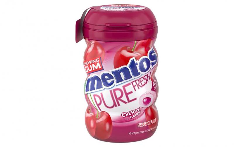 Mentos Gum Pure Fresh Cherry Bottle