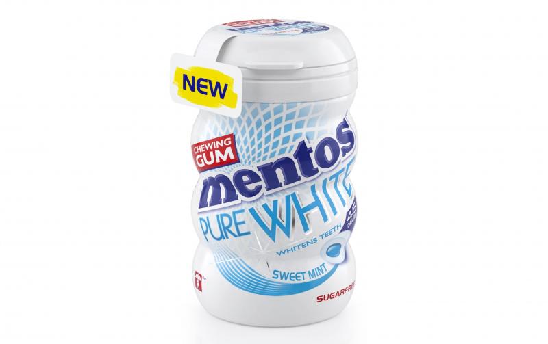 Mentos Gum Pure White Sweetmint Bottle
