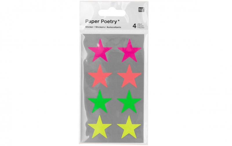 Rico Design Sticker Sterne neon