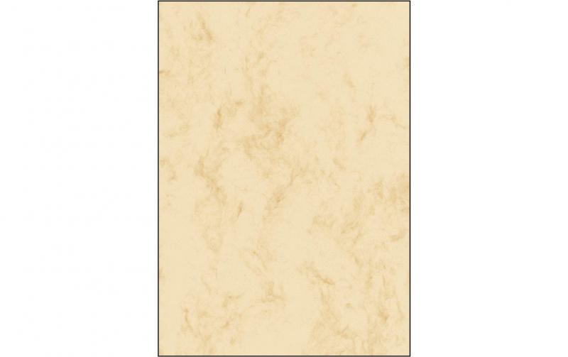 Sigel Marmor-Papier, beige, beidseitig