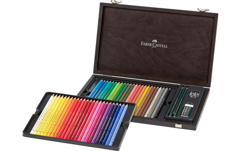 Faber-Castell Holzkoffer Farbst.Polychromos
