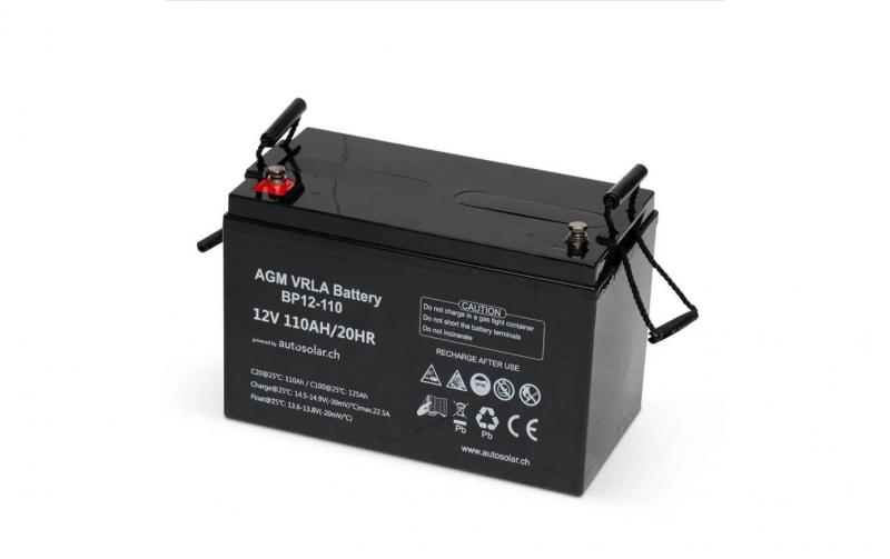 AutosolarAGM Batterie 12V/110Ah