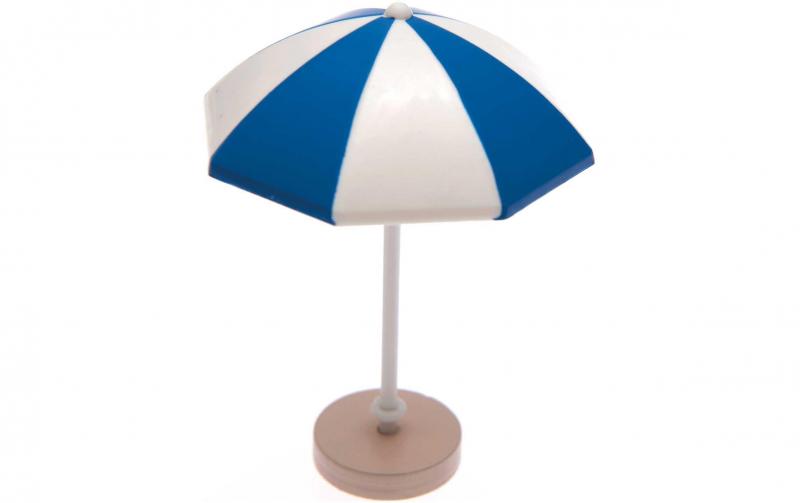 Rico Mini-Möbel Sonnenschirm blau/weiss