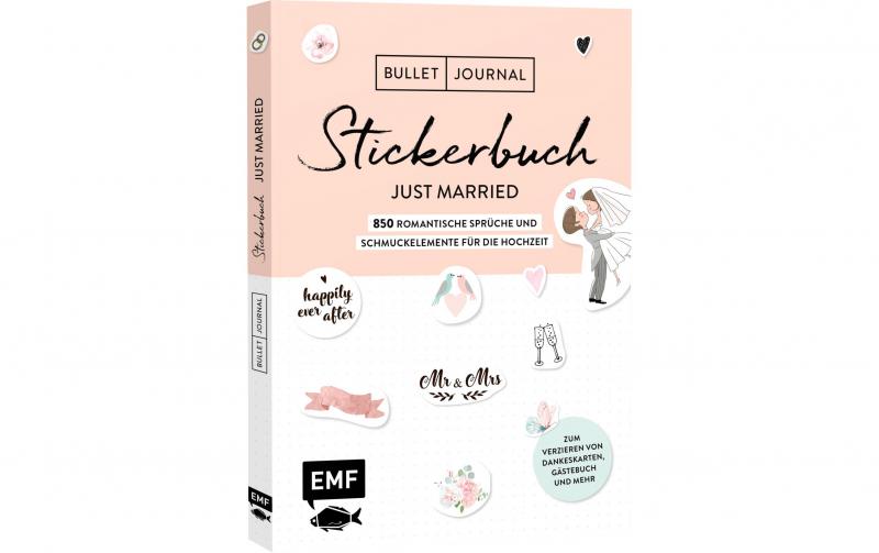 EMF Stickerbuch Bullet Journal Just Married
