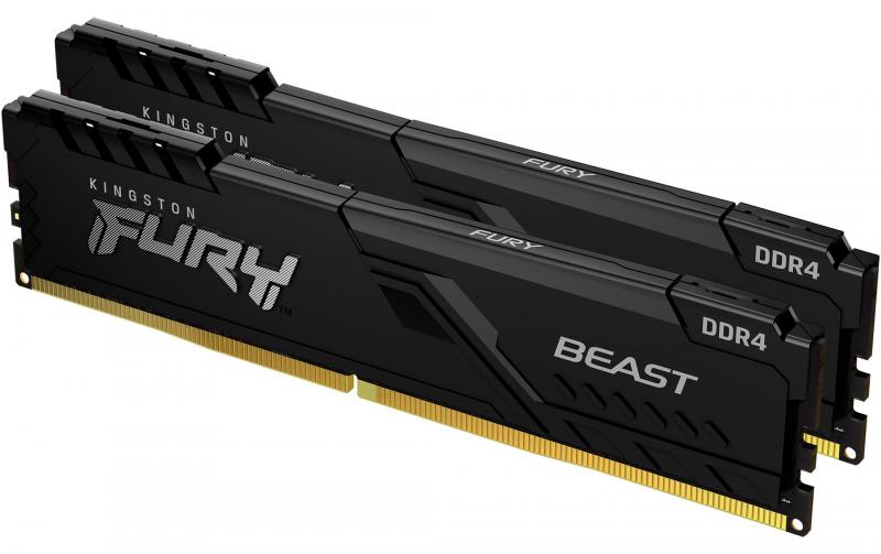 FURY Beast DDR4 64GB 2-Kit 3600MHz Black