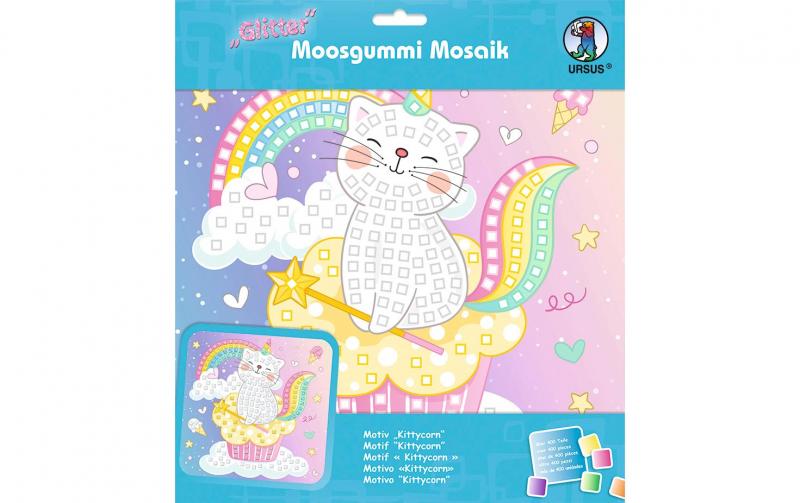URSUS Moosgummi-Set Glitter Kittycorn