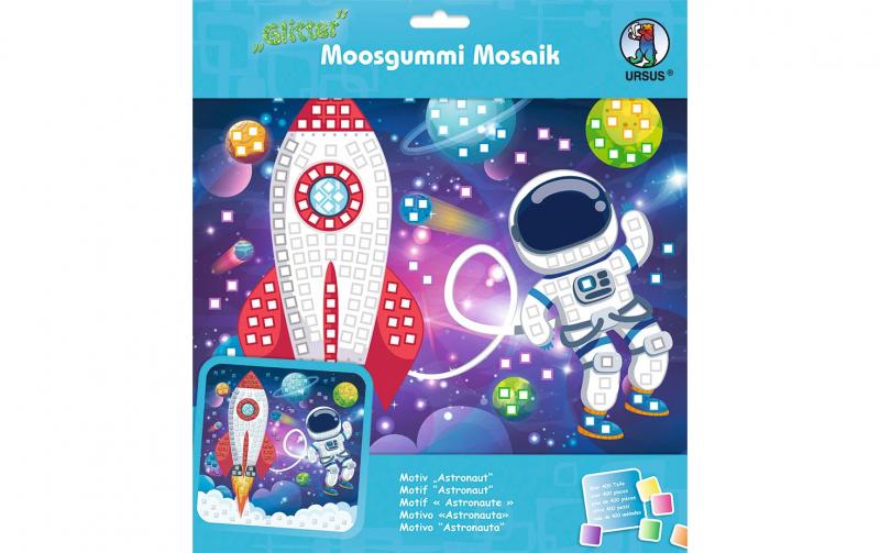 URSUS Moosgummi-Set Glitter Astronaut