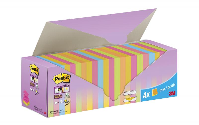 3M Post-it Super Sticky Z- Notes farbig