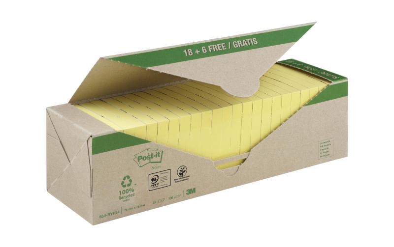 3M Post-it Green Notes gelb