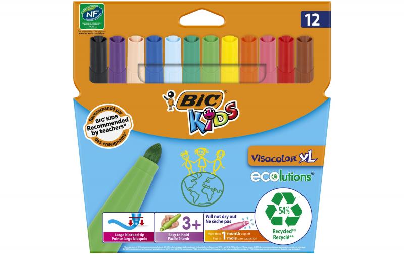 Bic Kids Fasermaler Visacolor XL ecolutions