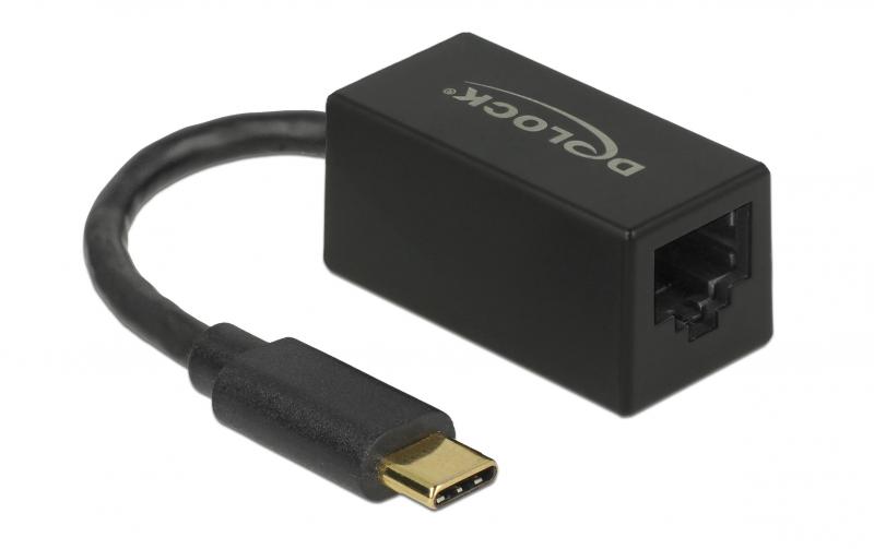 Delock USB3.2 Typ-C zu Gigabit LAN Adapter