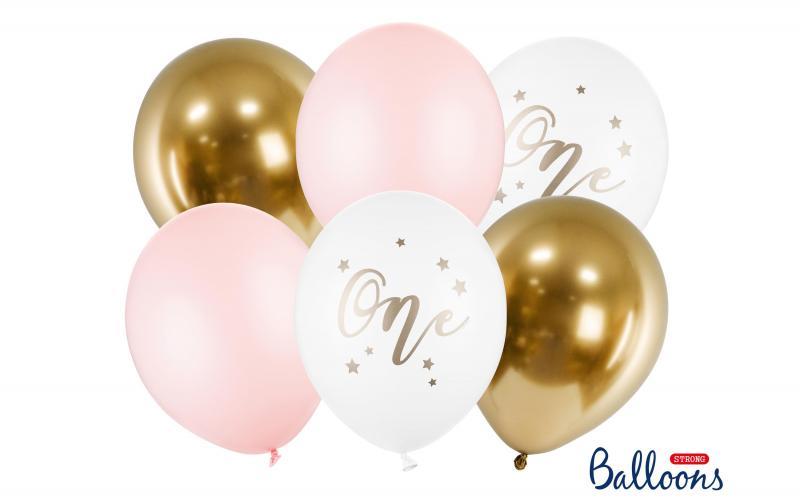 Partydeco Ballons One, pastell-pink
