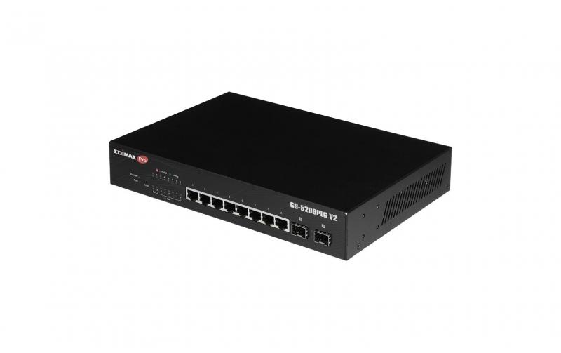 Edimax Pro GS-5208PLG V2:10 Ports