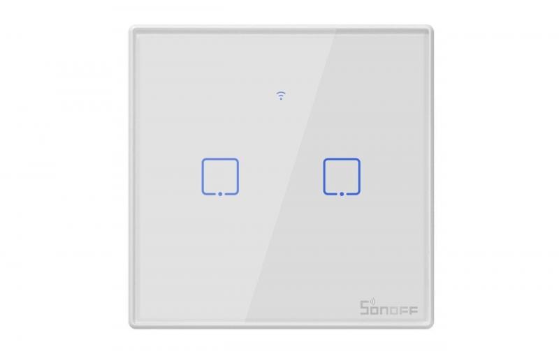 SONOFF WiFi-RF-Lichtschalt 2-fach T2EU2C-TX
