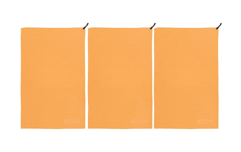 KOOR Badetuch Set orange 3x L