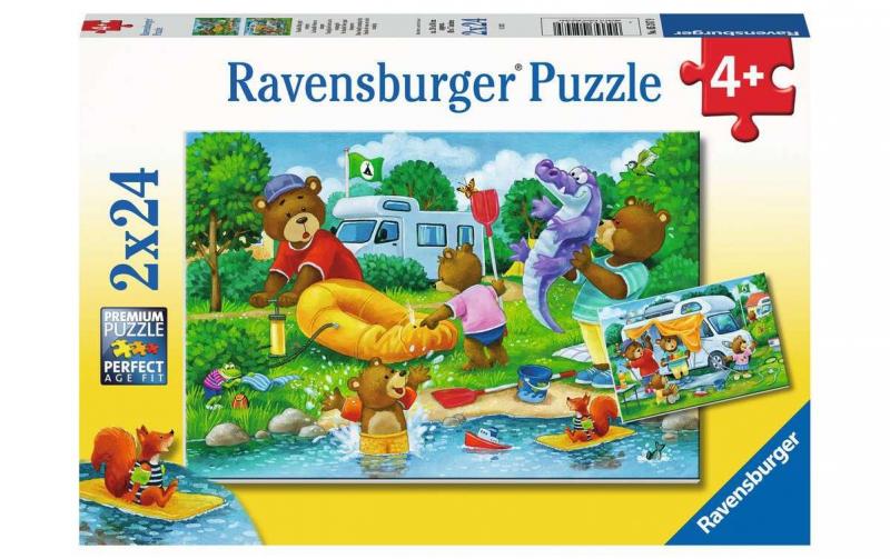 Puzzle Familie Bär geht campen