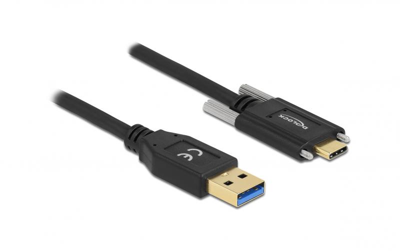 Delock USB3.2 Gen2 Kabel Typ-A zu C, 0.5m