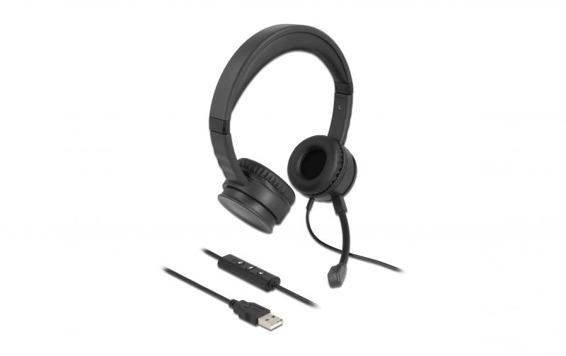 Delock USB Stereo Headset für PC/Notebook