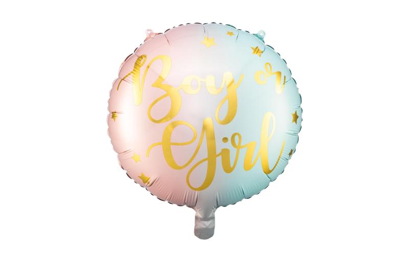 Partydeco Folienballon Boy or Girl