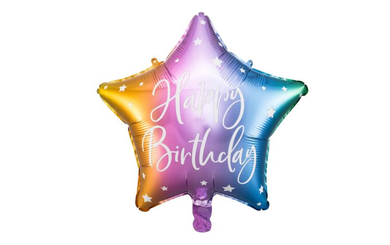 Partydeco Folienballon Happy Birthday