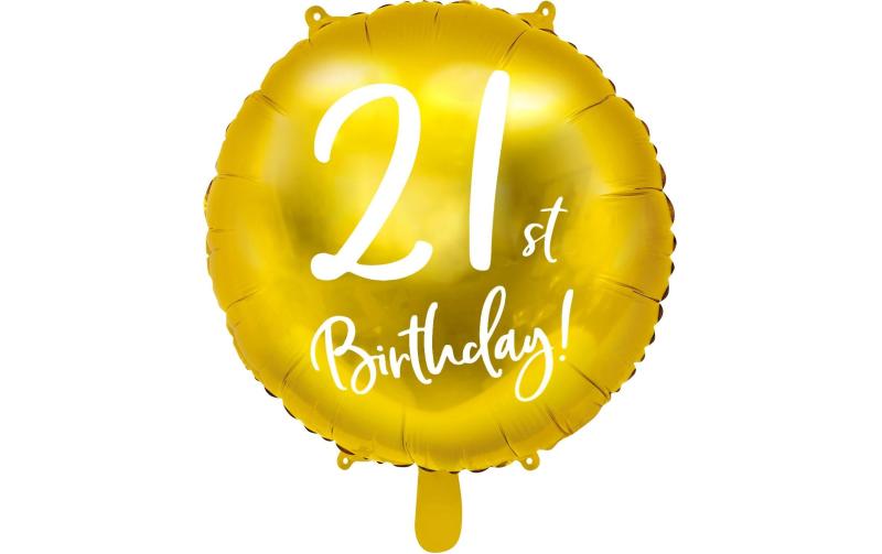 Partydeco Folienballon 21th Birthday
