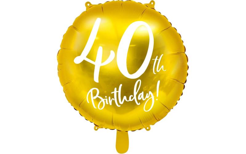 Partydeco Folienballon 40th Birthday