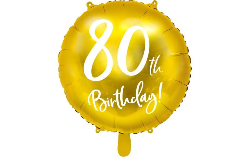 Partydeco Folienballon 80th Birthday