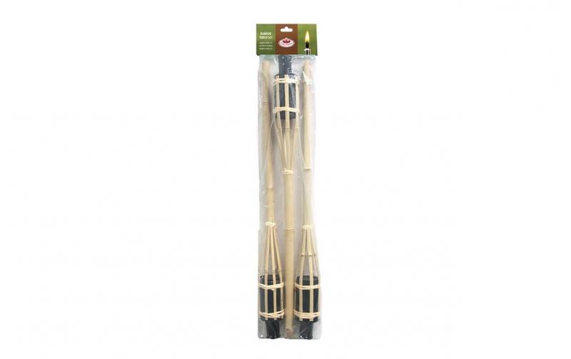 Bambusfackel, Set aus drei