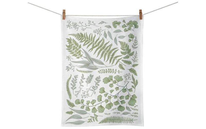 ChicMic kitchen towel - green leaves