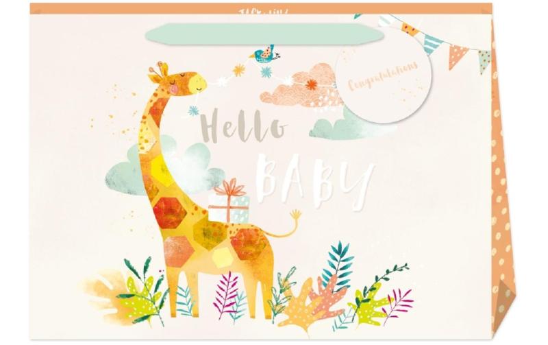 Chic Mic Geschenktasche Hello Baby Giraffe