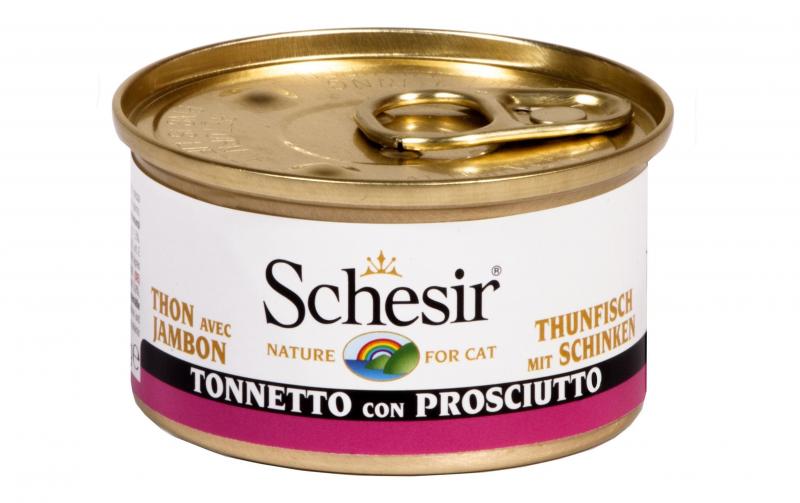 Schesir Cat Thunfisch, Schinken Gelée 85g